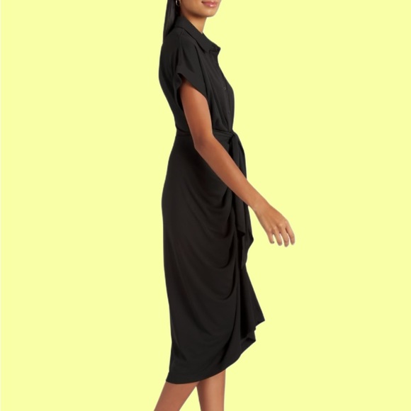 Steve Madden Black Midi Dress - Picture 3 of 7